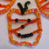 Beaded Jack O Lantern Ornaments