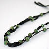 Beaded Ribbon Necklace