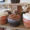 Burlap and Beauty Cupcake Display