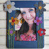 Denim Flower Frame