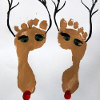 Festive Footprint Reindeer