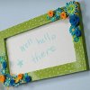 DIY Floral Chalkboard