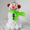 Poofy Pom Pom Snowman