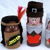 Cardboard Tube Pilgrims and Indians