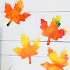 Autumnal Watercolor Leaves