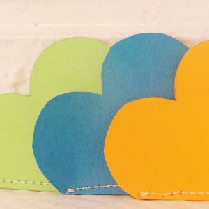 Paper Heart Bookmarks