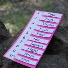 Magnetic Number Word Chart