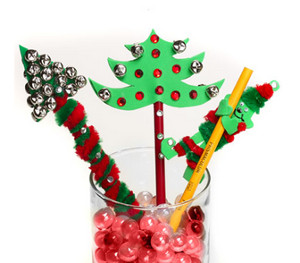 Holiday Pencil Toppers