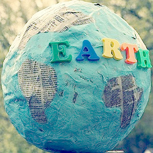 Earth Day Papier Mache Globe