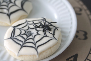 Spooky Spiderweb Cookies