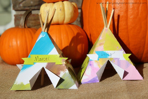 Too-Cute Tepee Place Cards