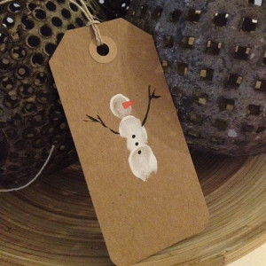 Simple Snowman Gift Tag